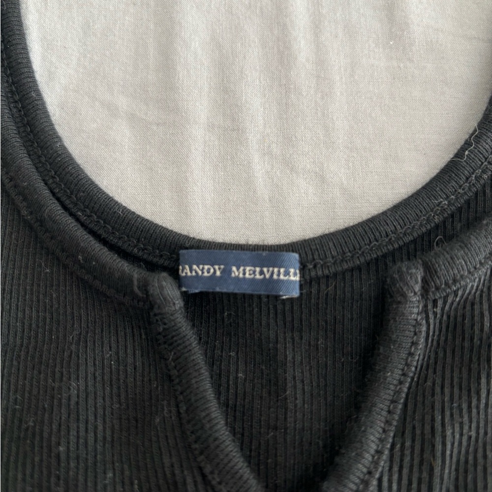 Black brandy Melville tank top - Picture 2 of 3